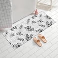 thumbnail image 2 of Pioneer Flower Floral Print Pattern Bathroom Rugs Mat, Non Slip Microfiber Bathroom Rug with Rubber Backing, Soft Mats for Bathroom Floor Tub Shower, 24"x60", 2 of 5