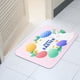 thumbnail image 5 of Felpudo de franela con diseño de conejo de Pascua (40 x 60 cm) | Alfombra de felpa suave para puerta de cocina | Felpudo antideslizante de fibra de poliéster | Decoración primaveral cálida y a, 5 of 5