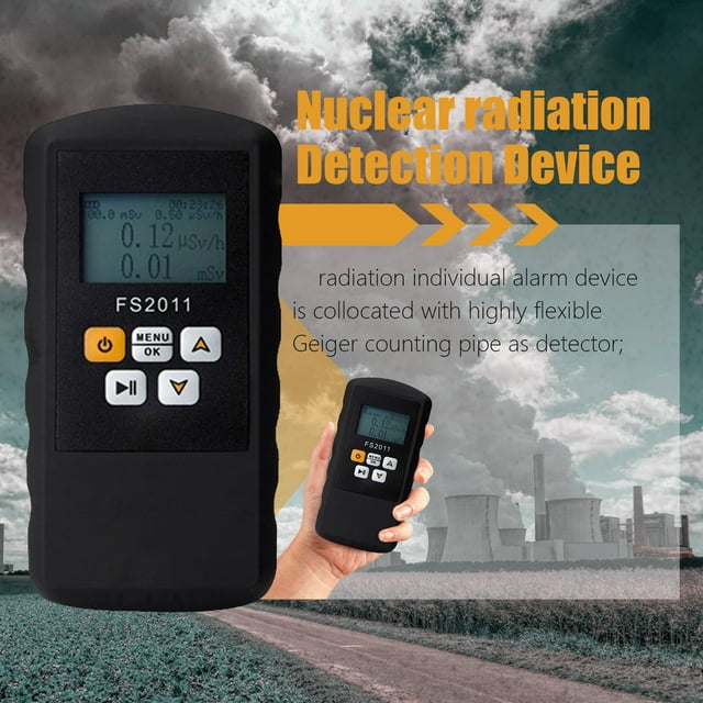 Chmadoxn Radiation Detector Handheld Portable Counter Dosage Alarm Device Dosimeter Multi-function Digital Meter High Sensitivit Portable Detector
