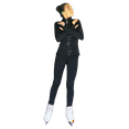 thumbnail image 1 of Chloe Noel JS735 Solid Color Elite Figure Skating Jacket w/ Thumb Holes w/ Thumb Holes and Swarovski Crystal Design, 1 of 1