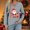 Dark Gray, variant on asdoklhq Christmas Christmas Shirts for Women Fashionable and Casual Loose Christmas V-neck Long Sleeved T-shirt Top Green M