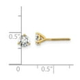 thumbnail image 3 of Auriga Fine Jewelry 14K Yellow Gold 3/4 cttw Round Lab Grown Diamond Stud Earrings for Women (Clarity- SI, Color-G-H), 3 of 5