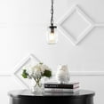 thumbnail image 5 of JONATHAN Y Gaines 5.5" 1-Light Farmhouse Industrial Iron Mason Jar LED Pendant, Oil Rubbed Bronze/Clear, 5 of 8