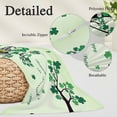 thumbnail image 6 of St. Patrick's Day King Size Pillow Cover, Pillowcase Protectors with Zipper, Breathable Decorative Throw Pillow Case Cover, Green Ombre Lucky Tree Gnomes Pillow Shams for Couch Sofa 20x36Inch, 6 of 8