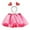 Hot Pink, variant on Skirt Girl Little Girls Classic Chiffon Ballet Dance Skirt Basic Pull-On Wrap Mini Skirt Hot Pink,S