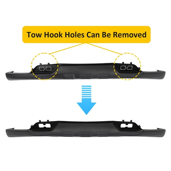 Front Bumper Valance For Chevrolet Silverado 1500 2016-2018 W/Tow Hook Holes