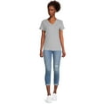 thumbnail image 4 of RealSize Women's V-Neck Tee with Short Sleeves, Sizes XS-3XL, 4 of 6