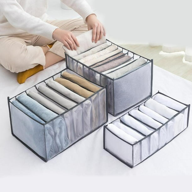 Organizador de cajones de tela pantalones plegables divisor de almacenamiento telas no tejidas lavables Largo BLESIY divisor de almacenamiento del cajon Walmart en linea