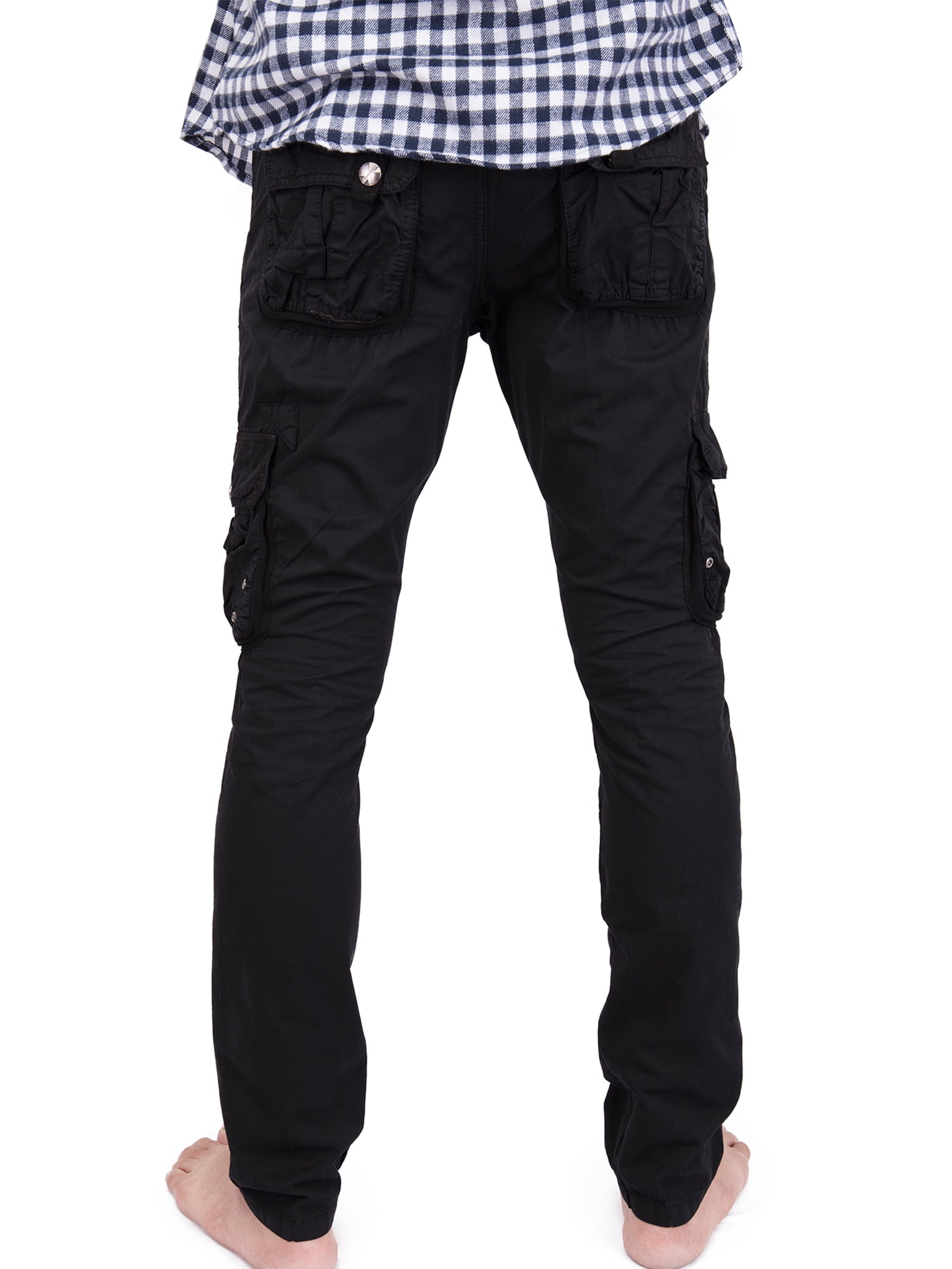 big mens black cargo pants