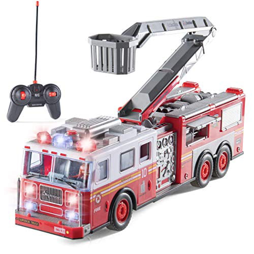 BIG KIDS RC FIRE ENGINE TRUCK REMOTE CONTROL FOR BOYS AGE 3 4 5 6 7 8 YEARS OLD 