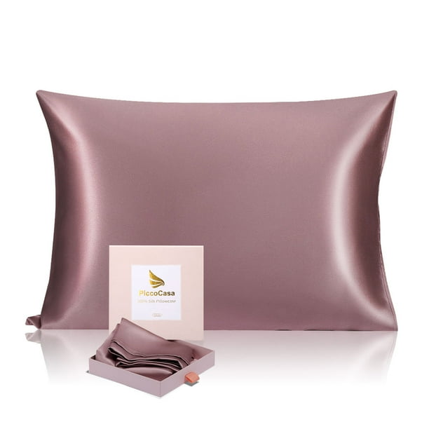 silk pillowcases for hair 100 silk pillow case w gift box, Mauve