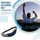 thumbnail image 4 of Chaqueta de vida inflable automática Ajuste ajustable Nylon Nylon gran flotabilidad con cremallera bolsillo reflectante cinta 3 segundos Cintura azul Guardurnaity OD003382-04, 4 of 7