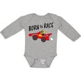 thumbnail image 3 of Inktastic Born to Race- Red Race Car Boys or Girls Long Sleeve Baby Bodysuit, 3 of 5