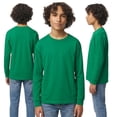 thumbnail image 5 of Gildan Heavy Cotton Youth Long Sleeve T-Shirt - Youth Tee Shirt Boys - Bulk Tee | 100% Cotton | Forest Green | Size L - Pack of 6, 5 of 8