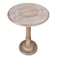 thumbnail image 4 of End Tables for Living Room, Wooden End Table, Small Side Table, Nightstand, Bedside Table, Entry Table for Magazines, Books & Plants – 18x22 White Wash, 4 of 6