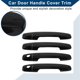 thumbnail image 3 of Cubierta del tirador de la puerta del automóvil Unique Bargains para Toyota Corolla Sedan 2003-2010, cubierta del tirador de la puerta lateral, duradera, 4 piezas, negra, 3 of 7