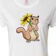thumbnail image 4 of Inktastic Cute Chipmunk with Sunflower Women's T-Shirt, 4 of 5