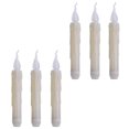 thumbnail image 1 of White Plastic Tabletop Light for Decor Creative Candle Design Christmas Atmosphere 6 Pieces, 1 of 5