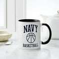 thumbnail image 4 of CafePress - U.S. Navy Basketball - 11 oz Ceramic Mug - Novelty Coffee Tea Cup, 4 of 4
