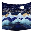 thumbnail image 1 of Tapiz de pared con paisaje dorado y luna de montaña, 150 x 150 cm, 1 of 2