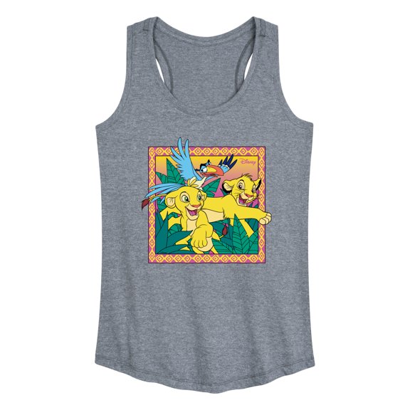 Disney - The Lion King - Simba Nala Zazu - Women's Racerback Tank Top
