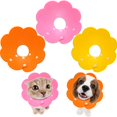 thumbnail image 1 of 3 Pieces Cat Recovery Collar, Adjustable Cat Cone Collar for Kitten Cats, Sun Flower Neck Cat Cone Recovery Collar for Pet Kitten Cat Puppy Rabbit to Prevent from Biting Scratching, 1 of 7