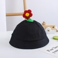 thumbnail image 4 of Children Fashion Three-dimensional Plush Floret Pure Color Fisherman Hat, 4 of 6