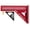 Red and black, variant on Calibrated Aluminum Measuring Ruler MultiAngle Measuring Ruler For Accurate Wood Metal Materials Marking Tasks