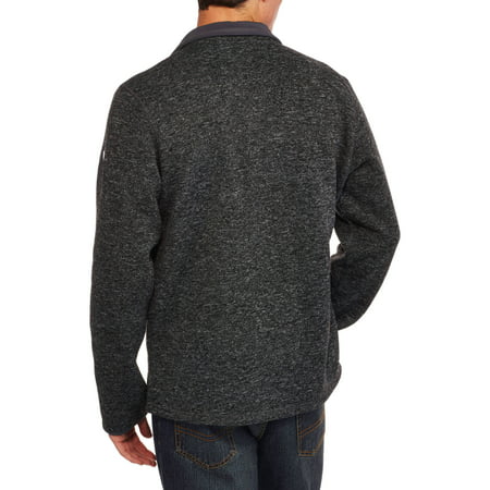 Swiss Tech - SwissTech Men's Marled Sweater Fleece Jacket - Walmart.com ...