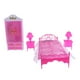 thumbnail image 2 of 6Pcs Dolls House Mini Cama W. Hoja Almohada Armario Armario Lámpara De Modelo Para Muñeca Juguetes Calientes Accesorios Regalos Baoblaze Dollhouse Miniature Furniture, 2 of 8