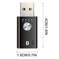thumbnail image 4 of Teissuly 4 IN 1 USB Bluetooth 5.1 Audio Receiver Transmitter Stereo AUX RCA 3.5mm For TV Car Wireless Adapter, 4 of 9
