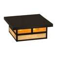 thumbnail image 7 of Meyda Tiffany 194880 Hyde Park "T" Mission 2 Light 21" Wide Flush Mount Square Ceiling, 7 of 7