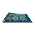 thumbnail image 2 of Ahgly Company Indoor Round Oriental Light Blue Industrial Area Rugs, 3' Round, 2 of 4