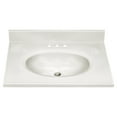 thumbnail image 4 of Design House Cultured Marble Ivory Swirl 25" x 19" Single Bowl Vanity Top with Centerset Mount and Backsplash, 4 of 17