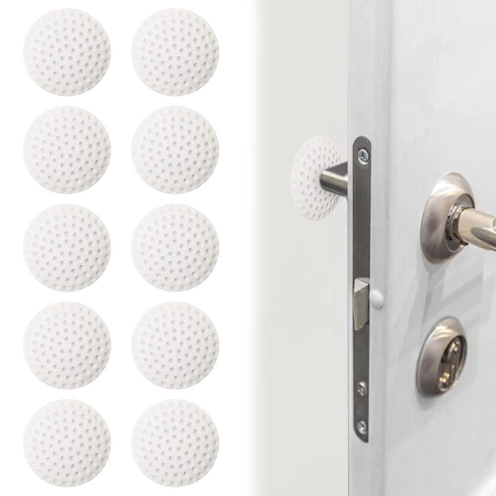 Rubber Bond Door Stopper Wall Protector 10 Pieces2" Round Silicone