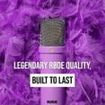 thumbnail image 6 of RØDE NT1 Signature Series Large-Diaphragm Condenser Microphone with Shock Mount, Pop Filter and XLR Cable for Music Production, Vocal Recording, Streaming and Podcasting (Purple), 6 of 6
