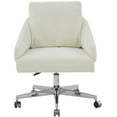 thumbnail image 2 of SAFAVIEH Couture Blayke Boucle Mid Back Adjustable Desk Chair, Ivory/Silver, 2 of 6