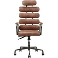 thumbnail image 3 of Scranton & Co Leather High Back Adjustable Swivel Office Chair in Whiskey, 3 of 6