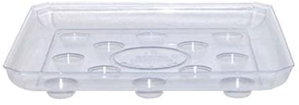 Curtis Wagner – Quadratische Blumentopf-Untersetzer (30,5 X 30,5 Cm) – Transparent & Mit Fuß