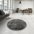 thumbnail image 3 of Ahgly Company Indoor Rectangle Contemporary Charcoal Gray Abstract Area Rugs, 5' x 8', 3 of 6