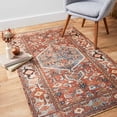 thumbnail image 2 of Echo Loom Grand Havana Red / Sky 3'-6" x 5'-6" Accent Rug, 2 of 4