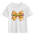 thumbnail image 2 of WRKEKC Girls T-Shirts Short Sleeve Round Neck Print Soft Cotton Tops with Preschool Beginnings Pattern for Kids Daily Wear 3-10 Years, 2 of 9