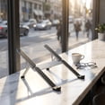 thumbnail image 4 of YYV Aluminum Foldable Laptop Stand Portable Height-Adjusting Tablet Notebook Riser with Ventilated Heat Dissipation Foldable Bracket for Gaming Work Travel Ergonomic Desk Mount, 4 of 6