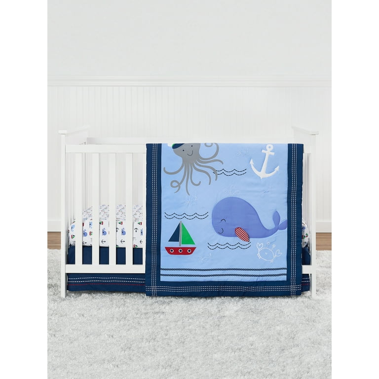 Whale crib bedding hotsell