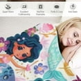 thumbnail image 3 of BCIIG Cute Mermaid Blanket Gifts for Girls Women Soft Warm Lightweight Cozy Mermaid Throw Blankets for Bed Living Room Sofa Couch Mermaid Decor  40x50in, 3 of 6