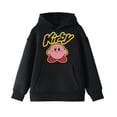 thumbnail image 3 of Kirby Logo and Character Boy's Black Sweatshirt-Medium, 3 of 4