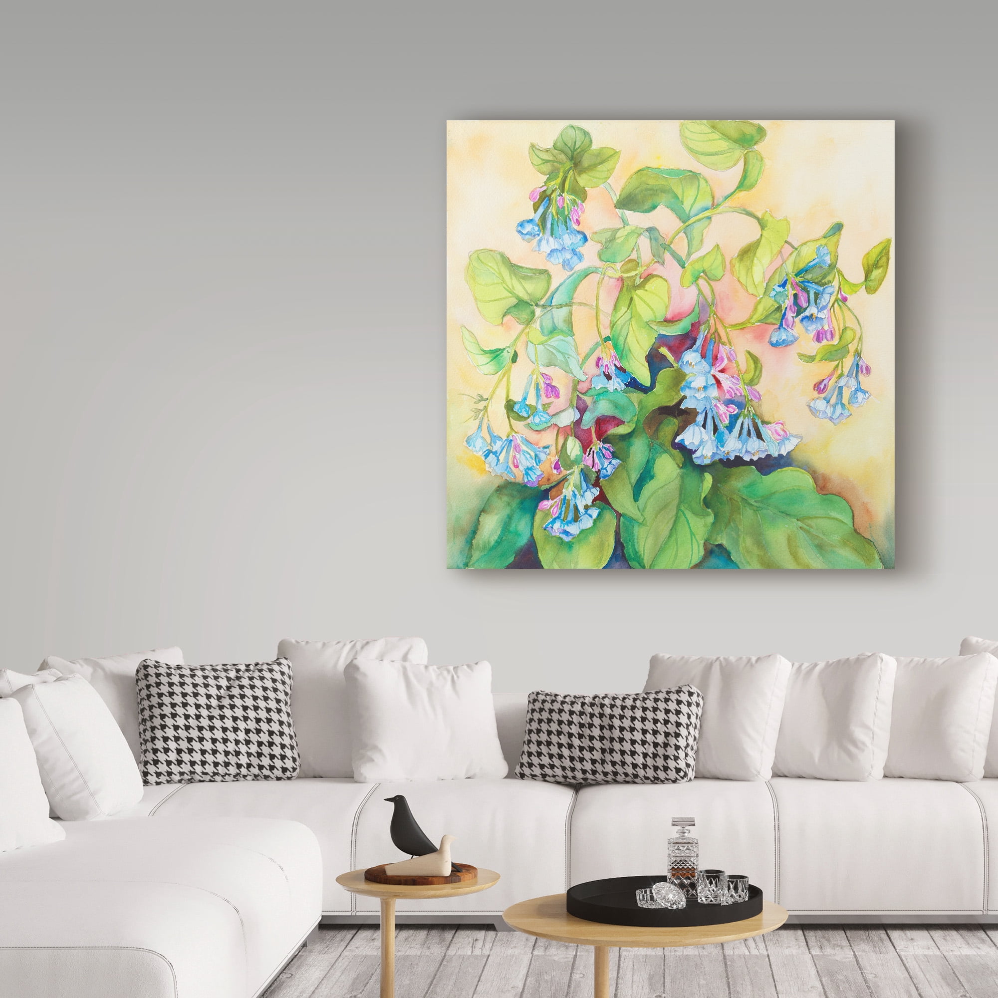 Trademark Fine Art 'Blue Bell Cluster' Canvas Art by Joanne Porter