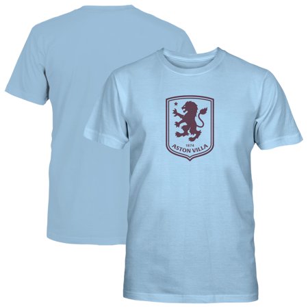 Youth 1863FC Light Blue Aston Villa Mono Badge T-Shirt