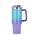 thumbnail image 1 of Frasco de vacío de viaje de acero inoxidable con taza de agua portátil de paja de 40oz para mujeres y hombres, 1 of 8