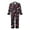 Black, variant on Michellecmm Women's 2 Piece Lounge Set Long Sleeve Lapel Goblet Print Shirt Pants Sleepwear Sets